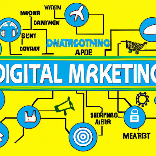 Visual representation of digital marketing channels